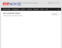 Tablet Screenshot of eyewords.com